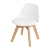 Sedia bambino stile scandinavo bianca in rovere